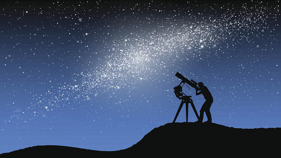 Astronomical observations Drawing by Nataniil