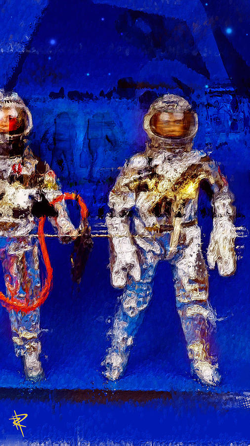 Astrotwins Mixed Media by Russell Pierce