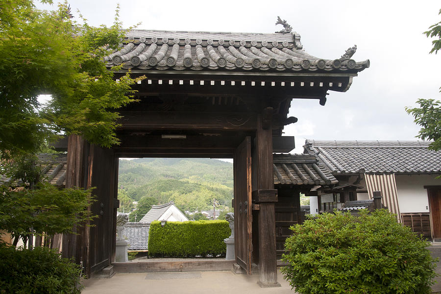 Asukadera gate Photograph by Masami Iida