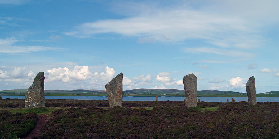 Stones Photograph - At Brodgar 2 by Steve Watson Stones Photograph - At Brodgar 2 by Steve Watson
