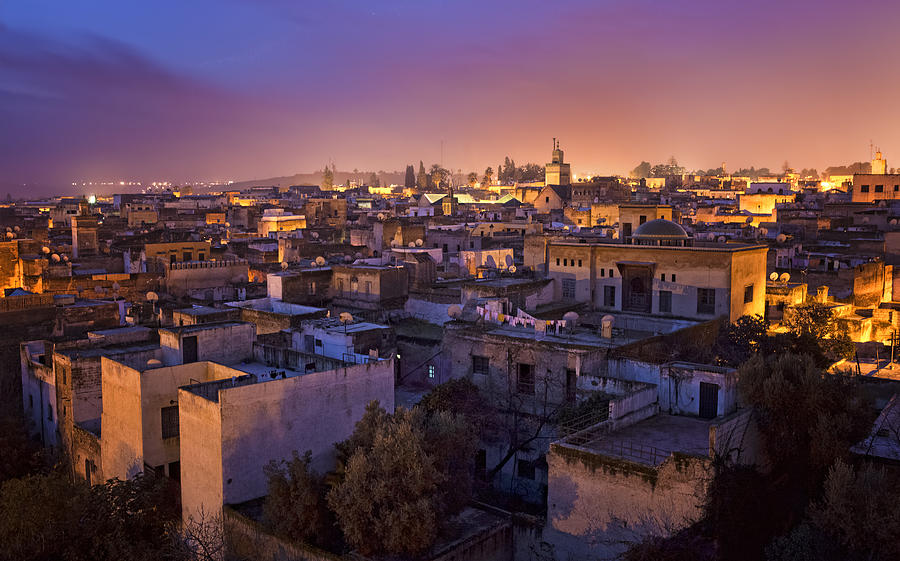 At daybreak in Fez (Morocco) Photograph by All rights reserved - Copyright