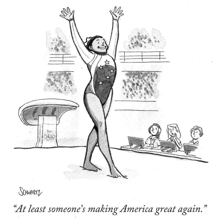 At Least Someones Making America Great Drawing by Benjamin Schwartz