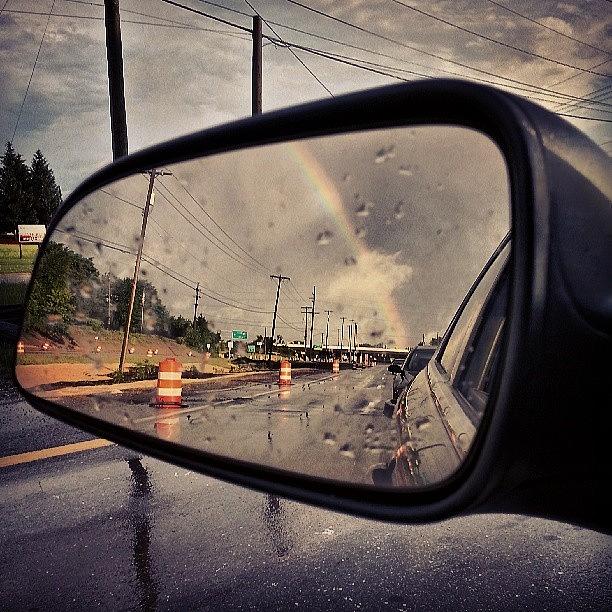 Summer Photograph - At Least Theres A #rainbow... #rain by Chad Schwartzenberger