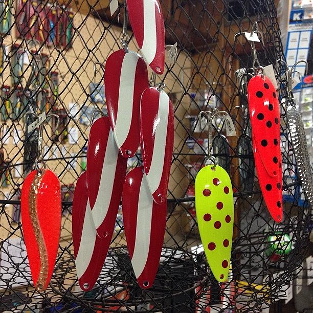 Lures Photograph - At Moms Bait Shop. #fishing #lures by Brent Rousseau