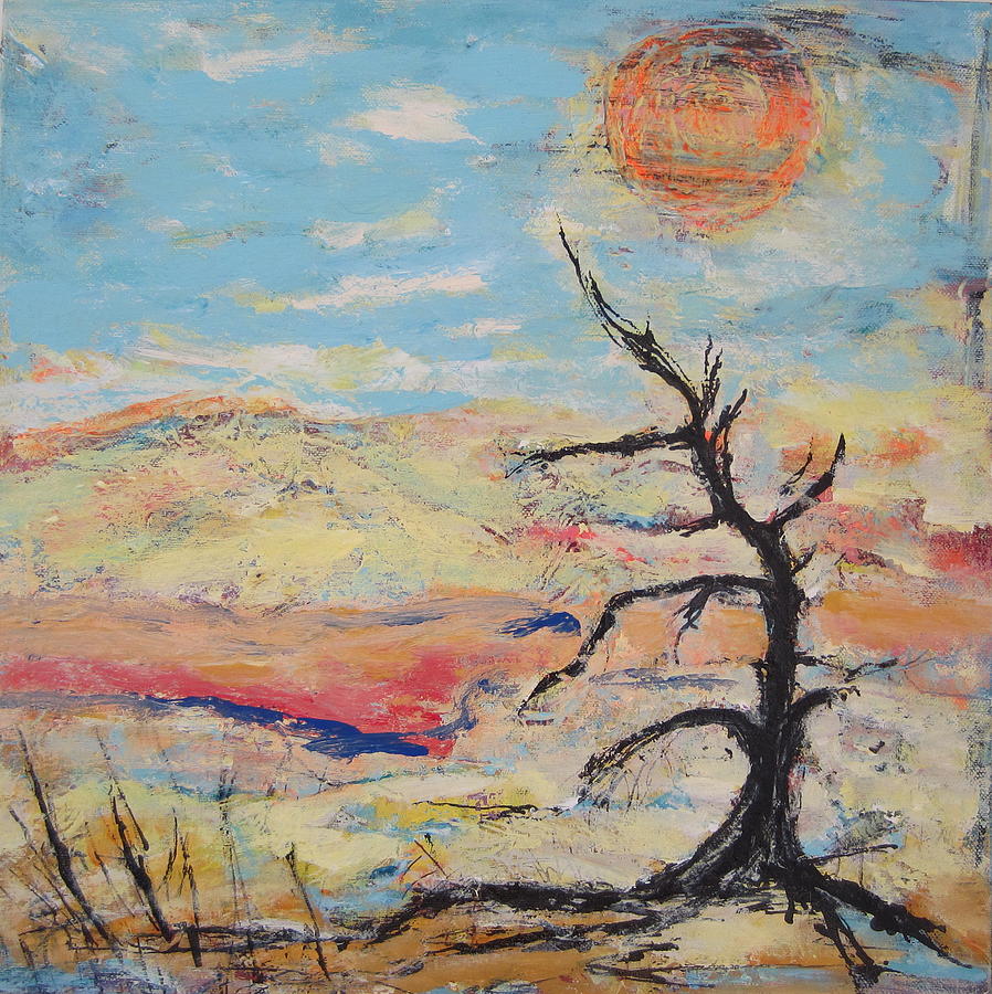 Sunset Painting - At Peace/En paix by Francine Ethier