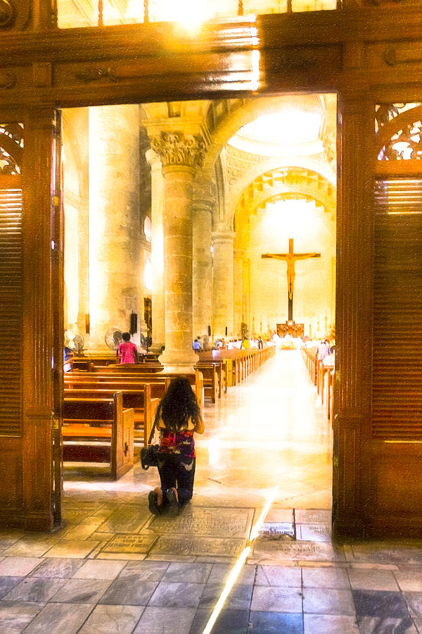 At Peace in Merida Cathedral Photograph by Mark Tisdale