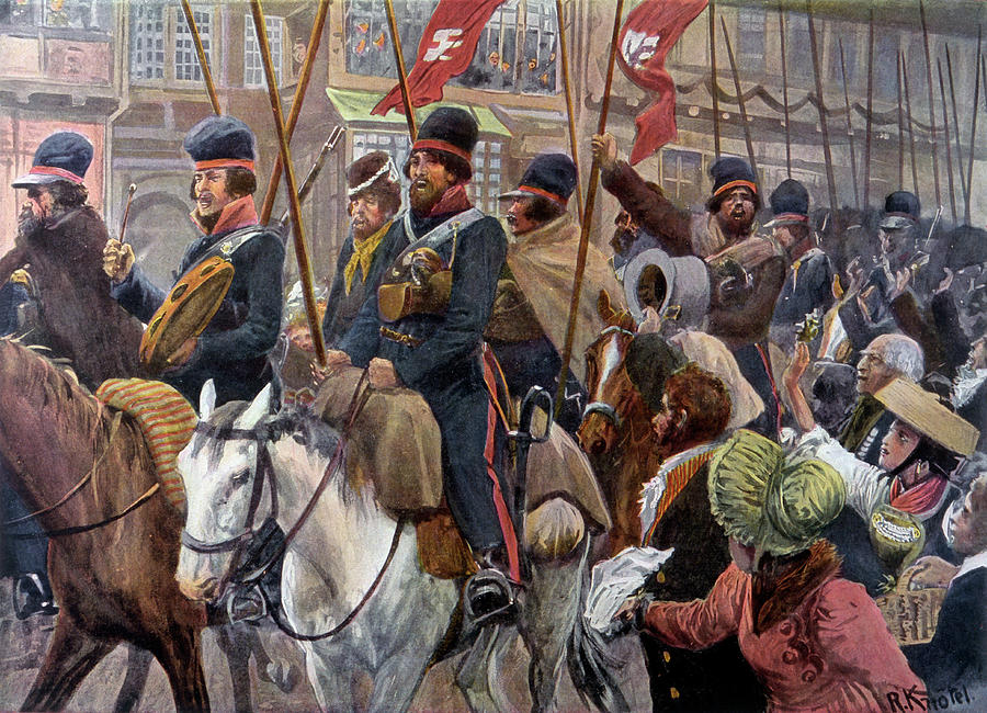 At The Battle Of Eylau, The French Drawing by Mary Evans Picture Library