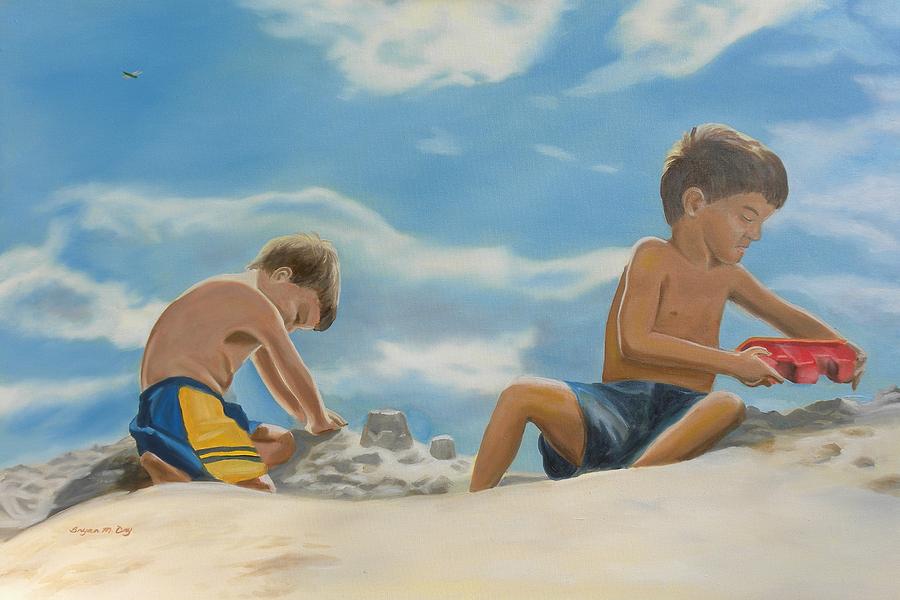At the Beach Painting by Bryan Ory