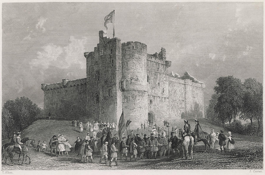 At The Castle Of Doune, Prince Charles Drawing by Mary Evans Picture ...