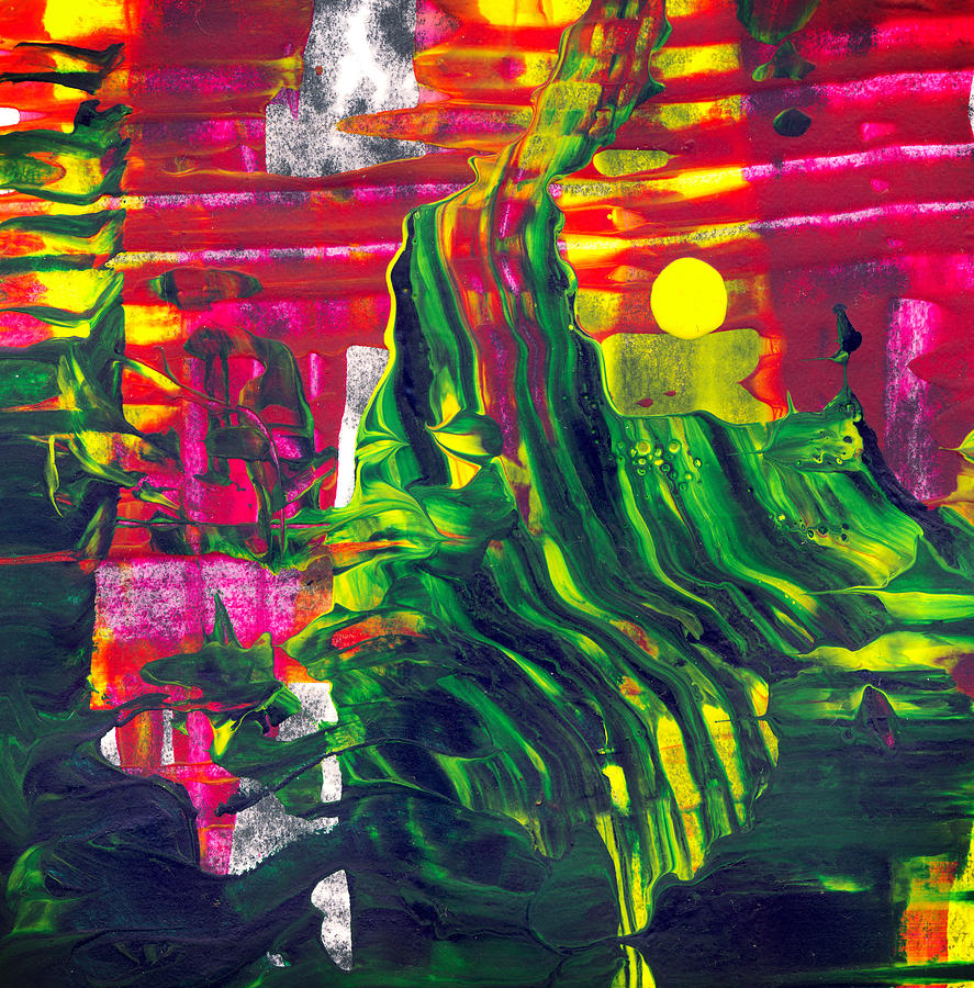Night at the cinema - Modern Abstract Painting Digital Art by Modern Abstract