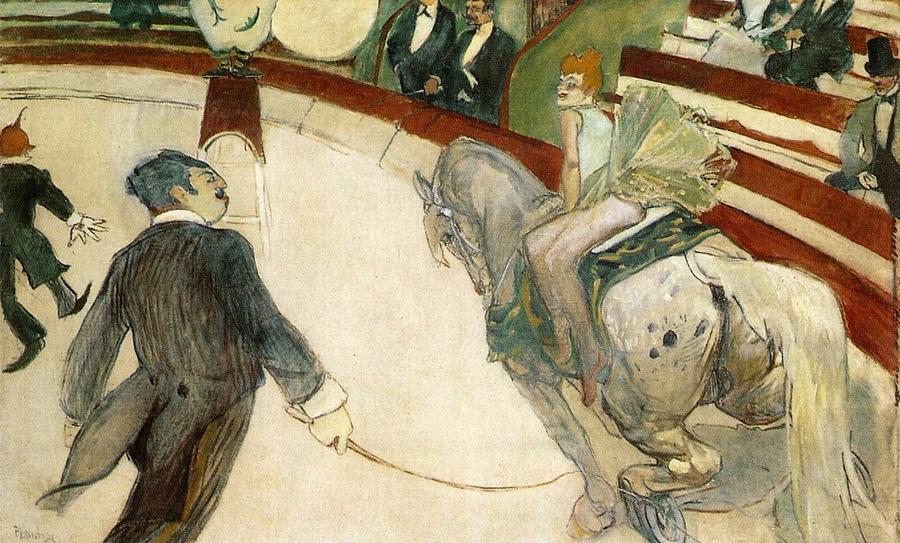 At the Circus Fernando Painting by Henri deToulouse-Lautrec