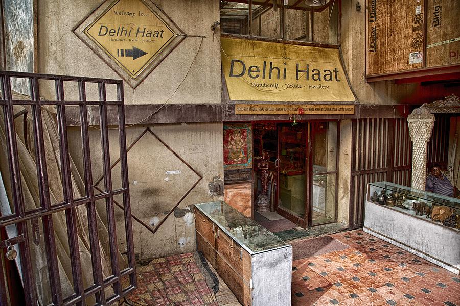 At the Delhi Haat Market Digital Art by John Hoey