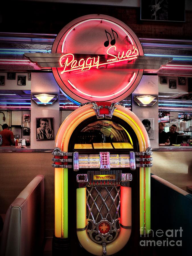Vintage Photograph - At The Diner by Peggy Hughes