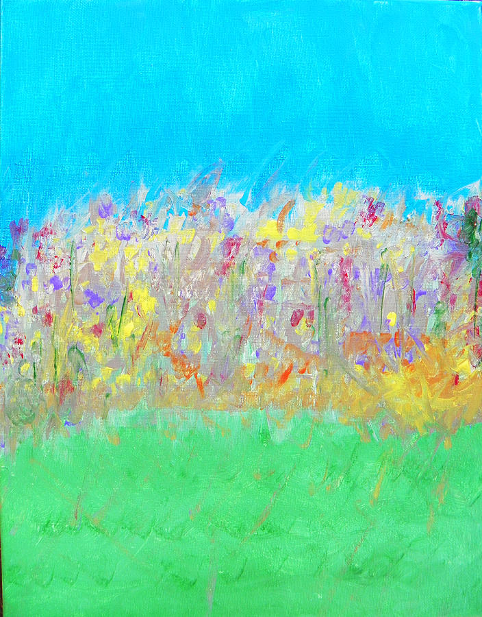 At the Edge of the Field Painting by Lenore Senior