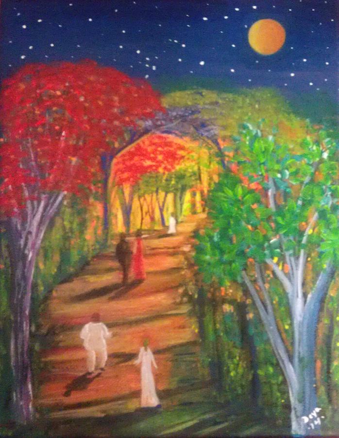 Figurative Painting - At the End of our Journey by Deyanira Harris