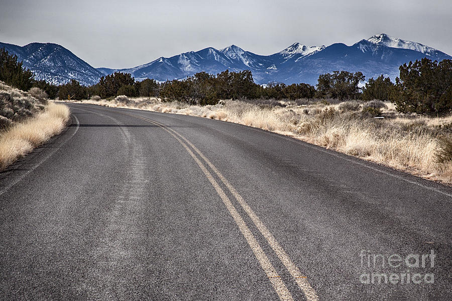 At the End of the Road -San Francisco Peaks Photograph by Douglas Barnard