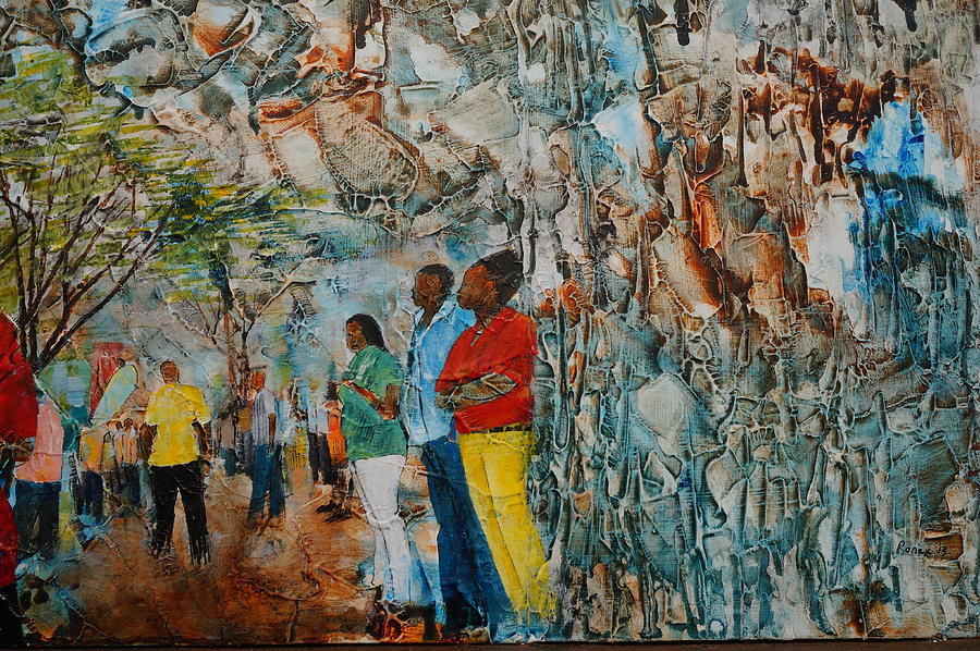 At The Festival  Painting by Ronex Ahimbisibwe