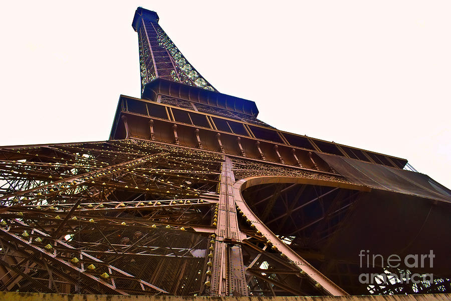 At the foot of Miss Eiffel Photograph by PatriZio M Busnel