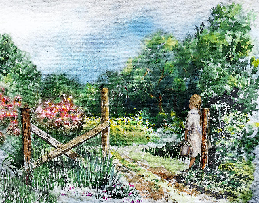 At The Gate Summer Landscape Painting