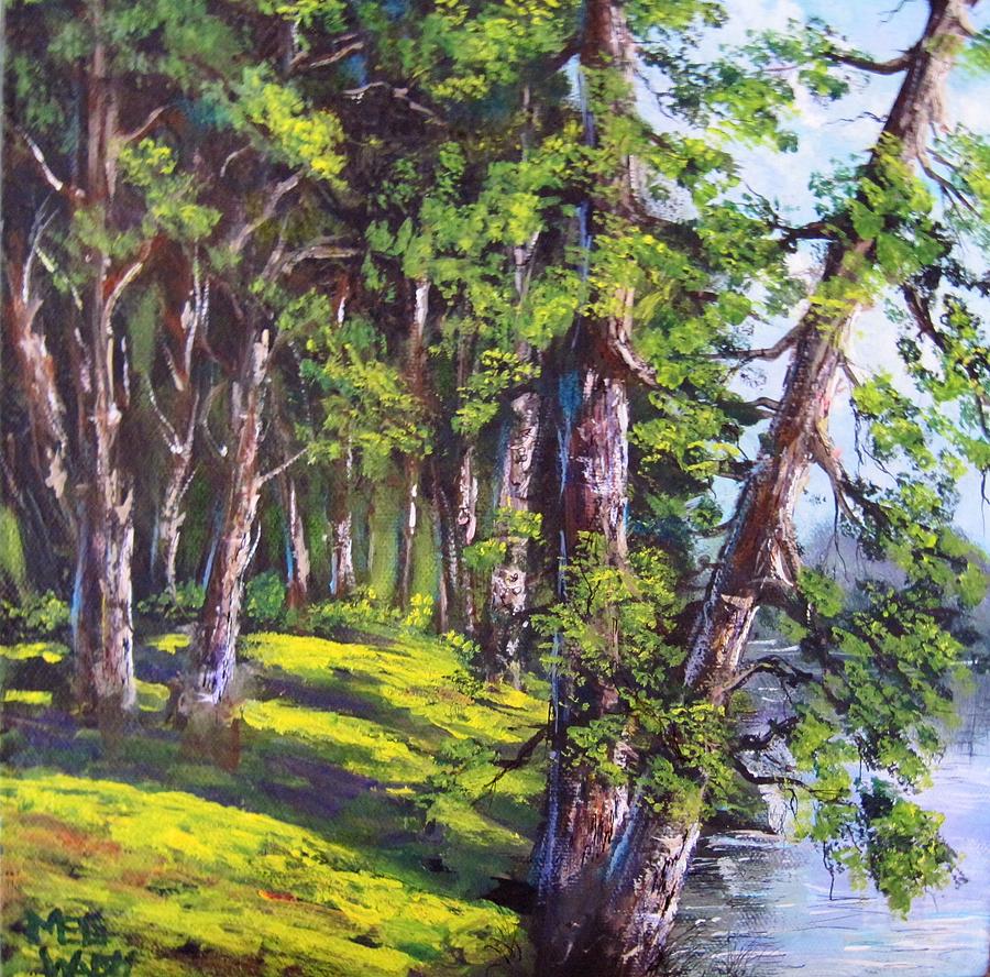 At the lake Painting by Megan Walsh
