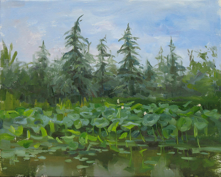 At The Lake Painting