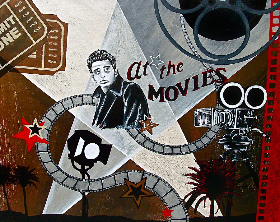 James Dean Painting - At the Movies by Sheena Pape