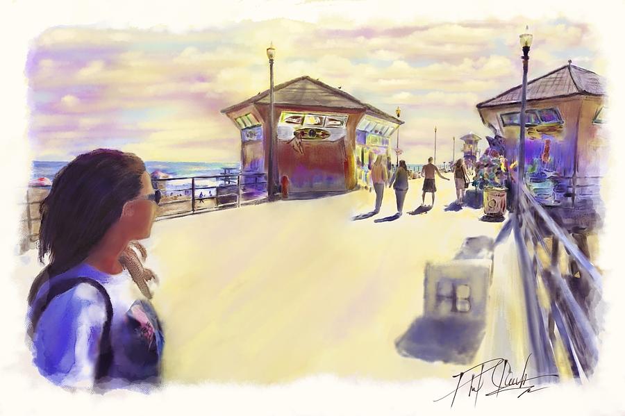 At The Pier Digital Art by Phil Clark