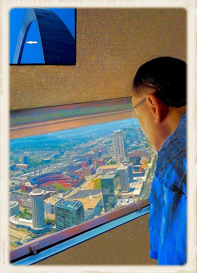 At the Top of Gateway Arch Photograph by Janette Boyd