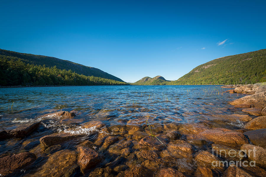 Acadia National Park Photograph - At The Waters Edge Jordan Pond by Michael Ver Sprill