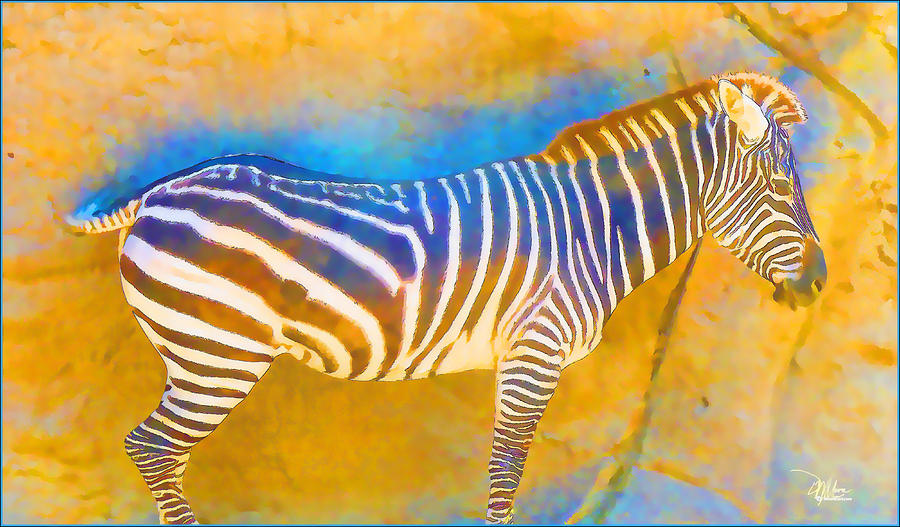 At the Zoo - Zebras Painting by Douglas MooreZart