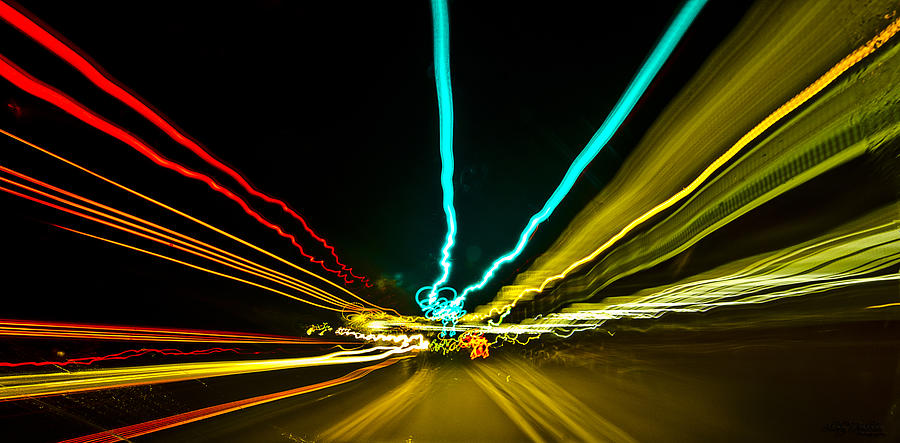 Speed Photograph - At Warp Speed by Shirley Tinkham