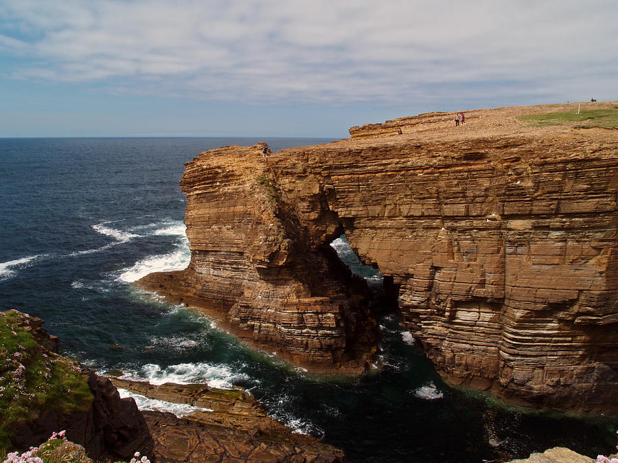 Cliffs Photograph - At Yesnaby by Steve Watson Cliffs Photograph - At Yesnaby by Steve Watson