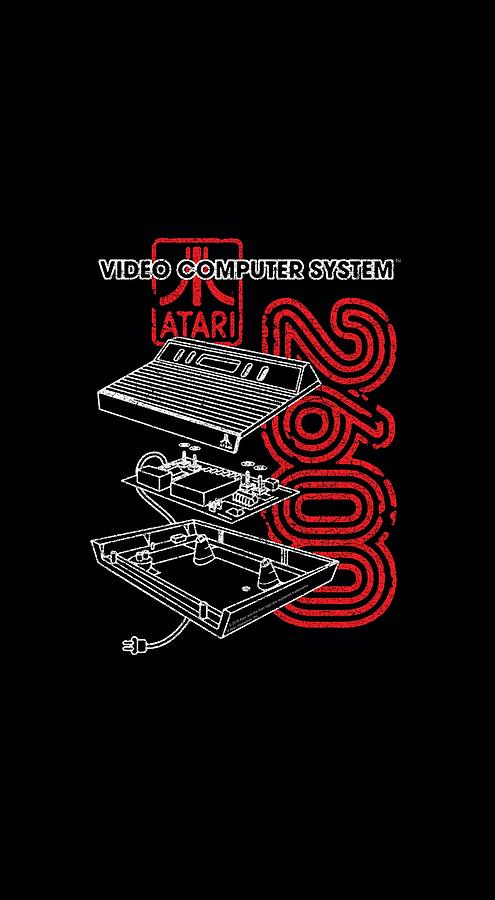 Vintage Digital Art - Atari - 2600 by Brand A