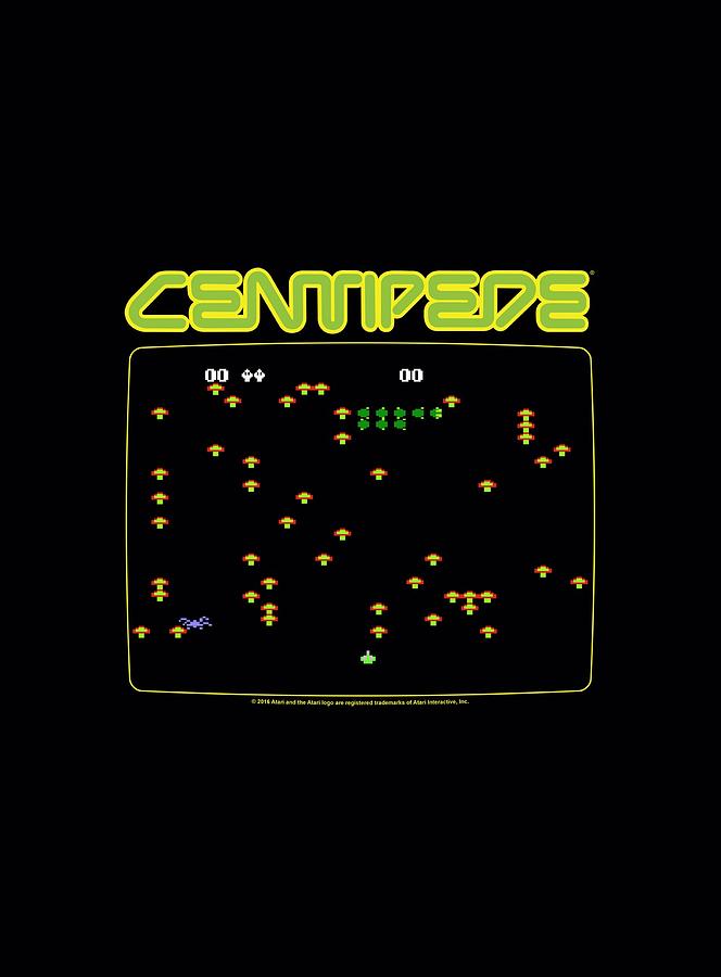 Arcade Game Digital Art - Atari - Centipede Screen by Brand A