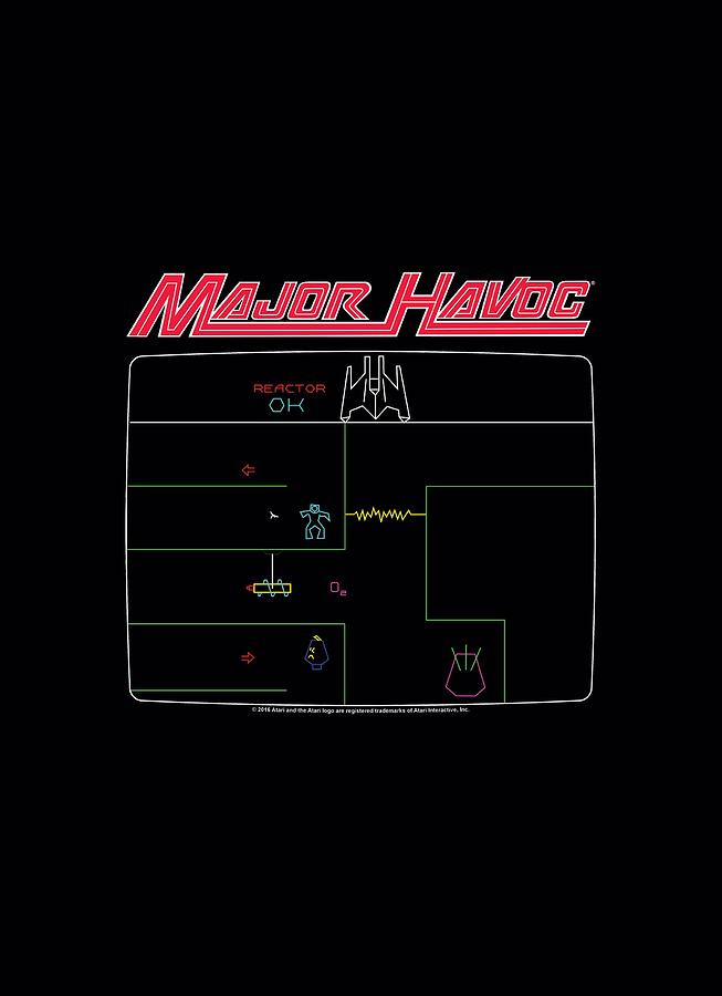 Atari - Major Havoc Screen Digital Art by Brand A