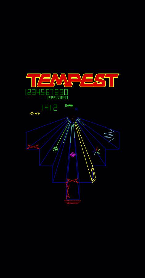 Vintage Digital Art - Atari - Tempest Screen by Brand A
