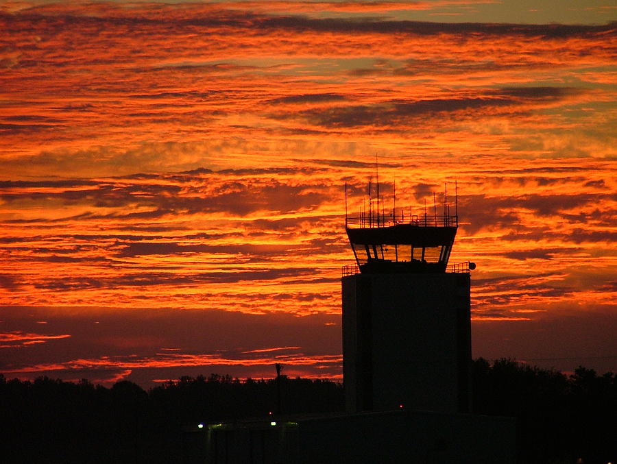 Airport Photograph - ATC Tower 001 by Phil And Karen Rispin