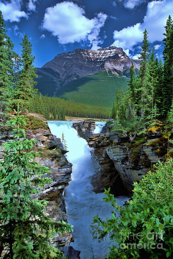 Athabasca Falls 2 - Jasper National Park Photograph by Allen Beatty