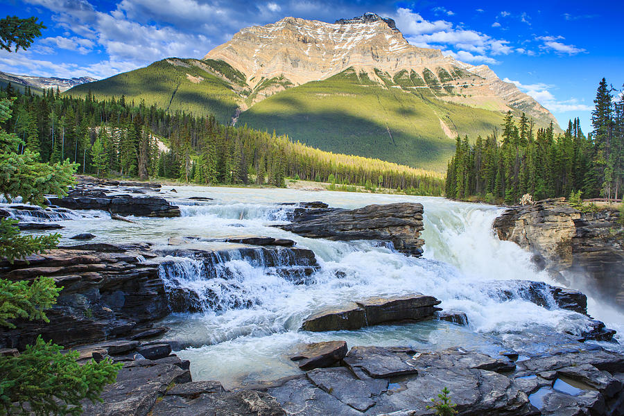 Athabasca Falls in Jasper National Park Photograph by Ami Parikh