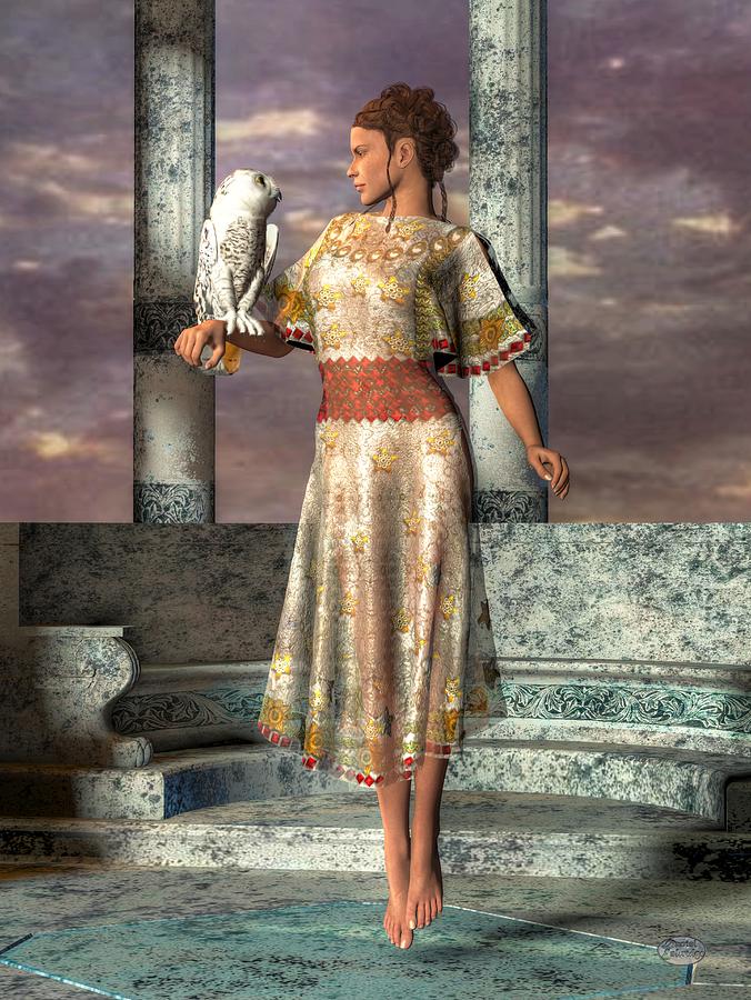 Greek Digital Art - Athena by Daniel Eskridge