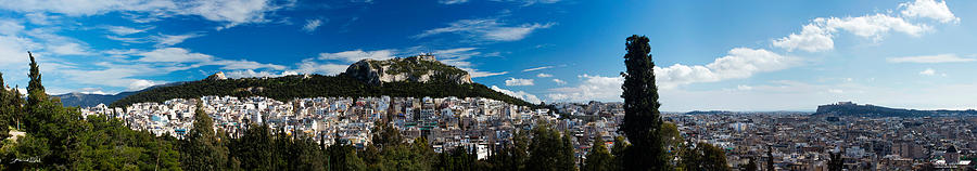 Athens Greece Panoramic 145 Degrees Photo Photograph