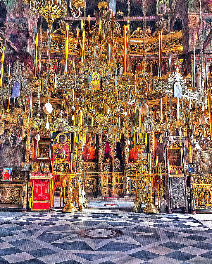 Athos Monastery Greece 5 Digital Art by Yury Malkov