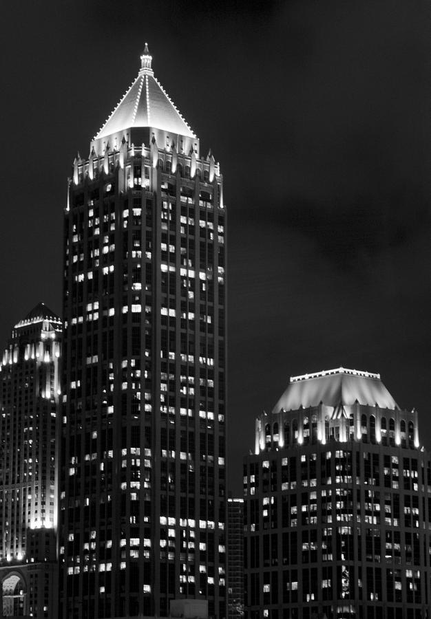 Atlanta at Night  Photograph by Ayesha  Lakes