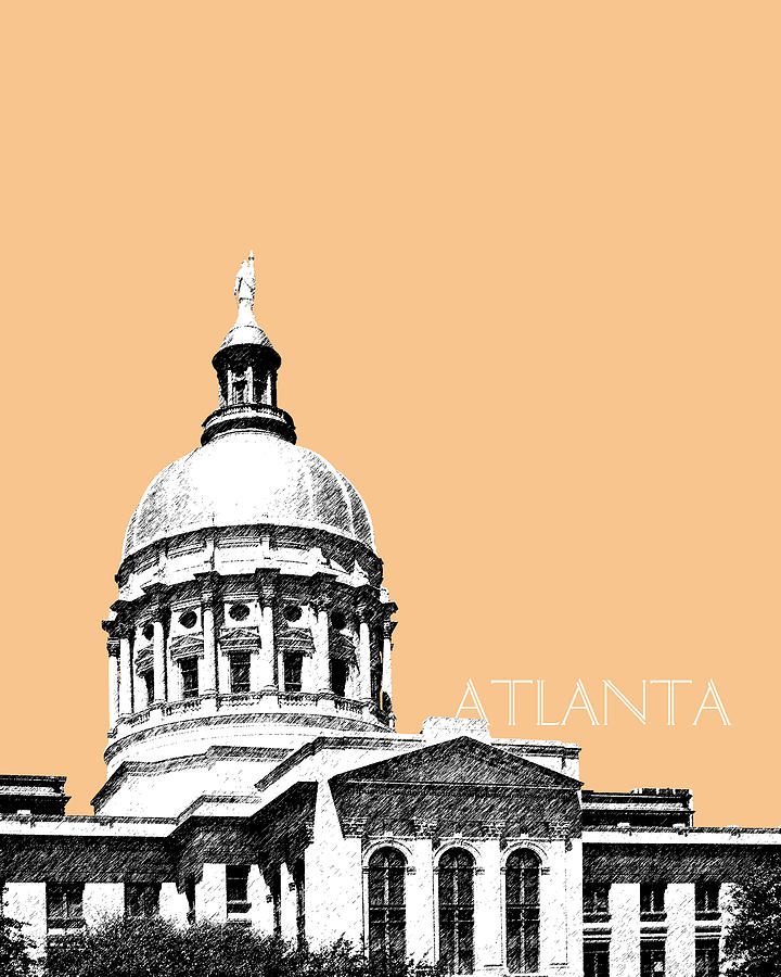 Atlanta Capital Building - Wheat Digital Art by DB Artist