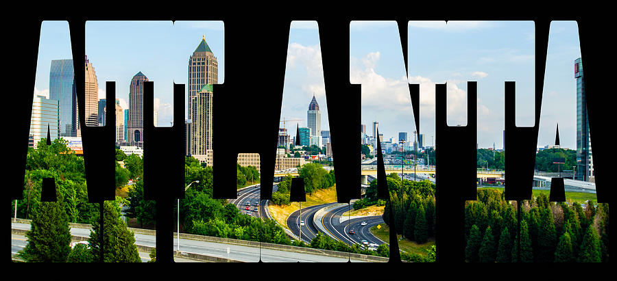 Atlanta Photograph - Atlanta City Skyline by Georgia Clare