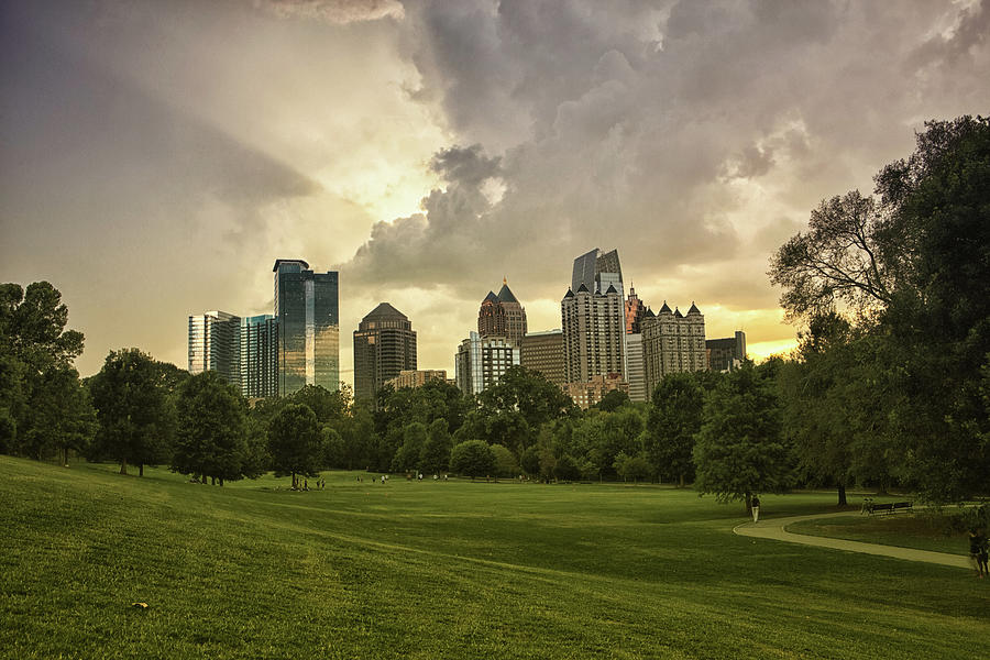 Atlanta From Piedmont Park Photograph by Marilyn Nieves