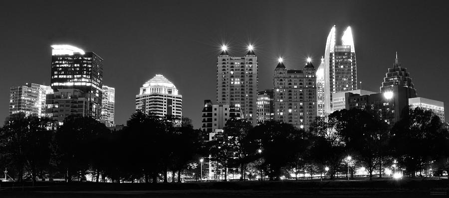 Atlanta In Black And White Photograph