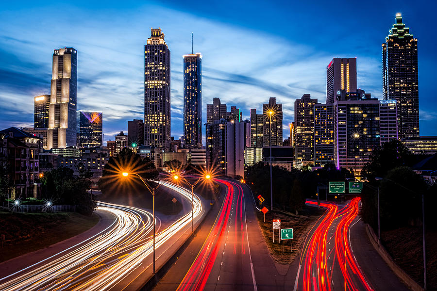 Atlanta Skyline Photograph by Riddhish Chakraborty