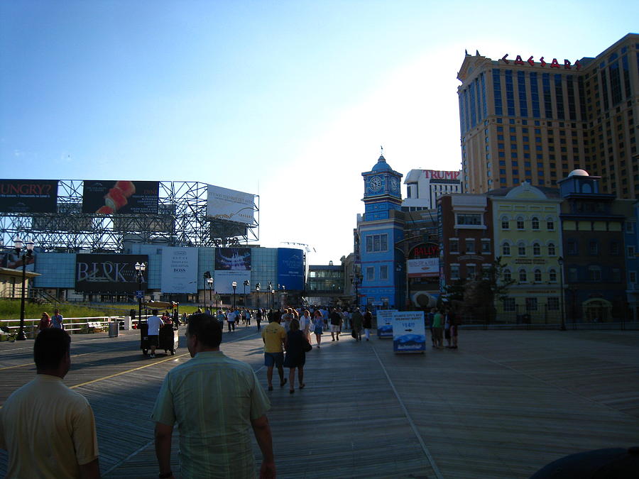 Sign Photograph - Atlantic City - Boardwalk - 01139 by DC Photographer
