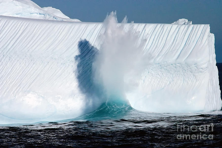 Atlantic Iceberg Wave Photograph by Kate McKenna
